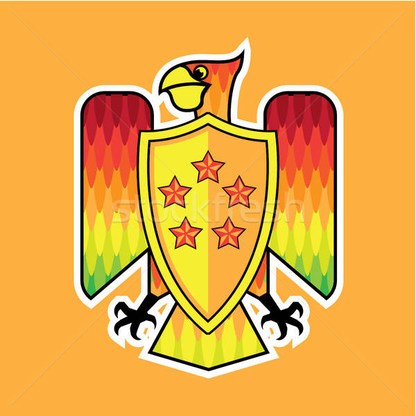 Firebird Shield Vector Illustration Clip Art Image Vector 600x600 Firebird Shield Vector Illustration Clip Art Image Vector