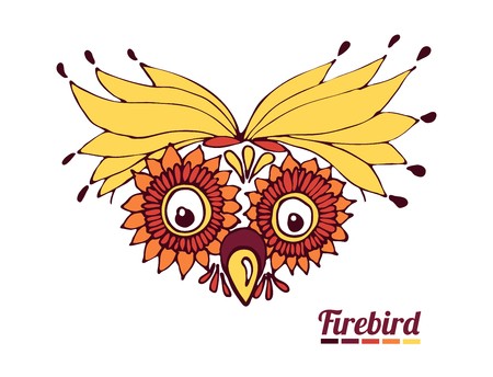 Funny Muzzle Firebird A Fantastic Parrot Or An Owl Vector 450x344 Funny Muzzle Firebird A Fantastic Parrot Or An Owl Vector