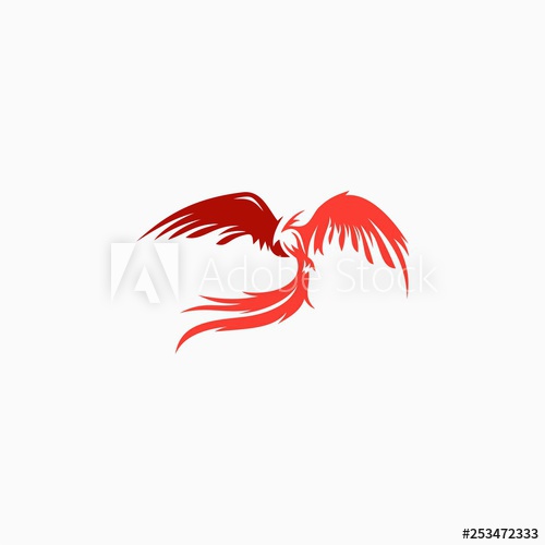 Phoenix Logo Firebird Vector Illustration Icon 500x500 Phoenix Logo Firebird Vector Illustration Icon