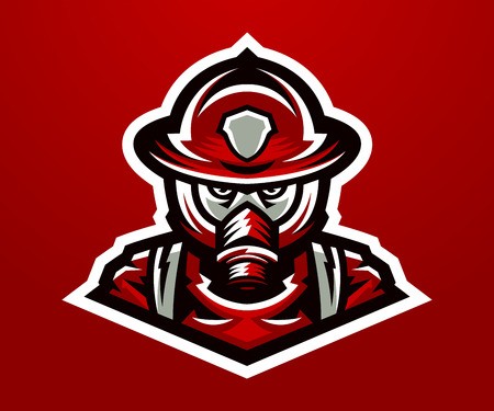 450x375 Logo, Mascot Firefighter Lethal Task, A Dangerous Profession