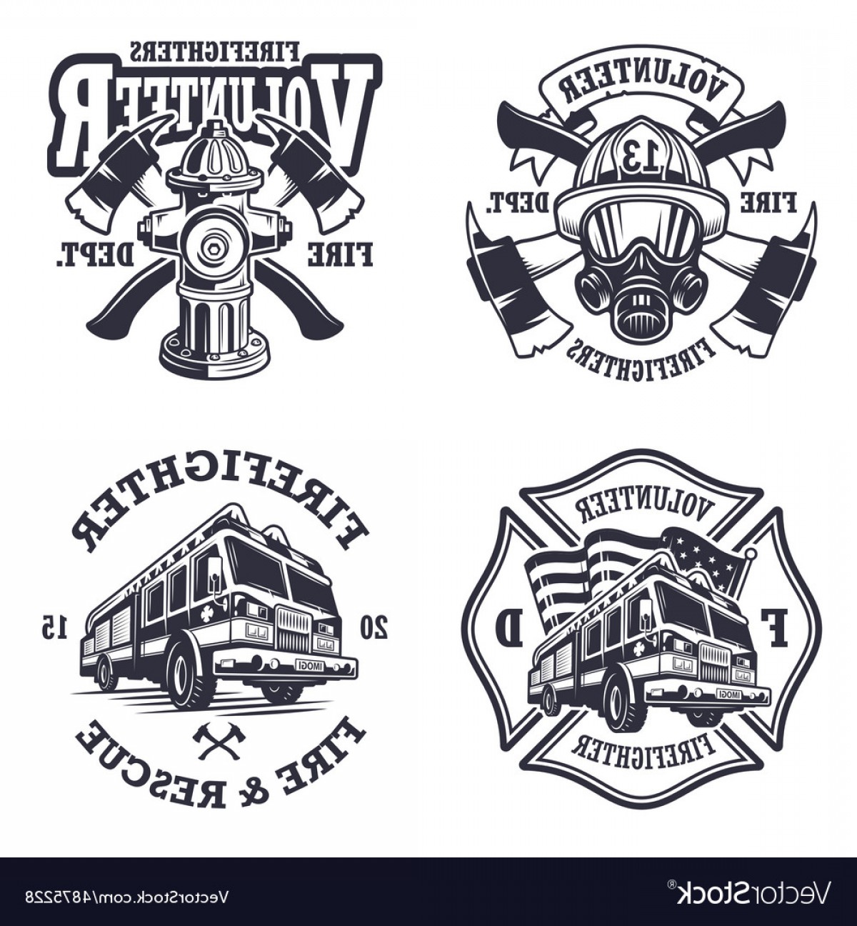1200x1296 Set Of Firefighter Emblems Vector Geekchicpro