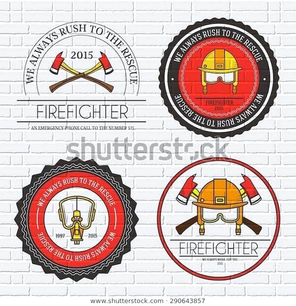 600x620 Fire Department Logo Template