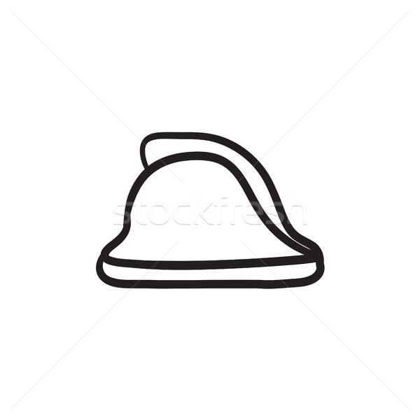 600x600 Firefighter Helmet Sketch Icon Vector Illustration Andrei