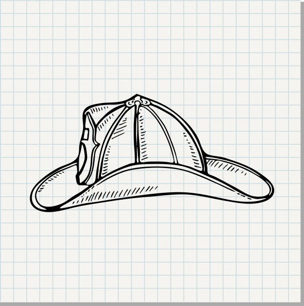626x630 Doodle Illustration Of A Firefighter Helmet Vector Premium Download