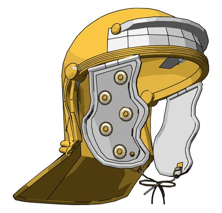 450x431 Yellow Firefighter Helmet Vector Illustration On White Background