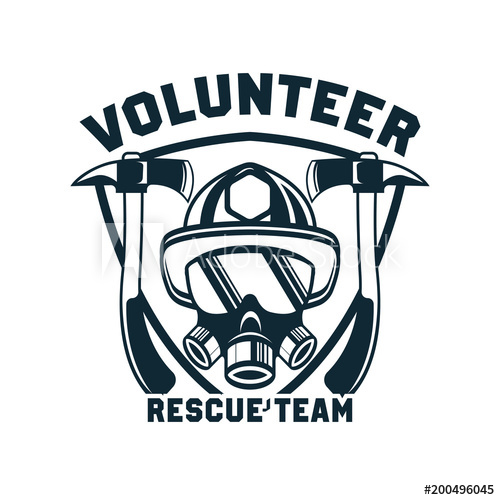 500x500 Firefighter Logo, Emblems And Insignia With Text Space For Your