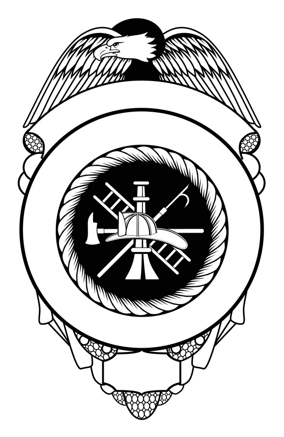 586x900 Firefighter Black And White Fire Department Maltese Cross Clip Art