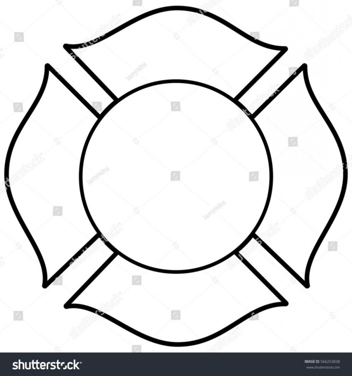 1228x1310 Best Stock Vector Firefighter Maltese Cross Illustration Pictures