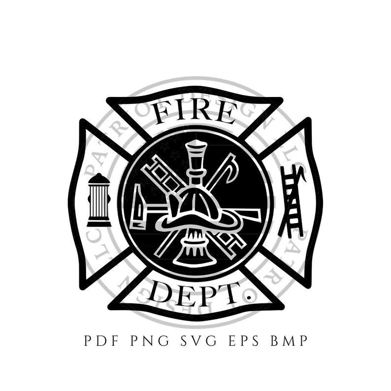 Firefighter Maltese Cross Vector at Vectorified.com | Collection of ...