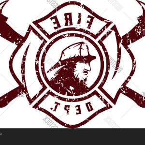 300x300 Fire Department Cross Volunteer Black Helmet Illustration Fireman