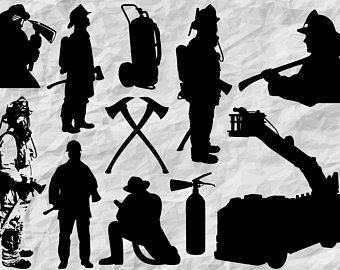 340x270 Huge Collection Of 'firefighter Silhouette Vector' Download More
