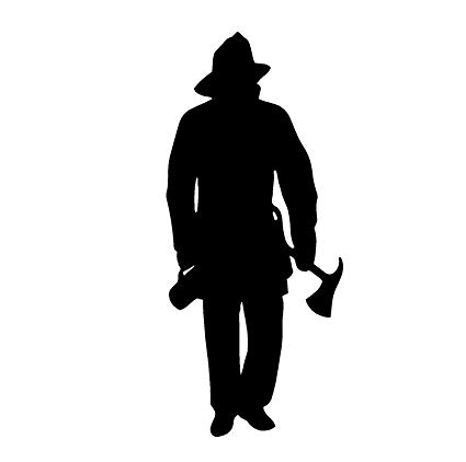 425x422 Huge Collection Of 'silhouette Firefighter' Download More Than