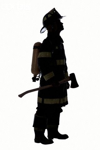 320x480 Firefighter Silhouette Vector Clipart Free Free Cliparts