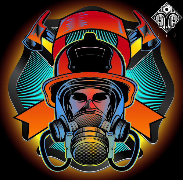 600x592 Firefighter Free Vector In Adobe Illustrator
