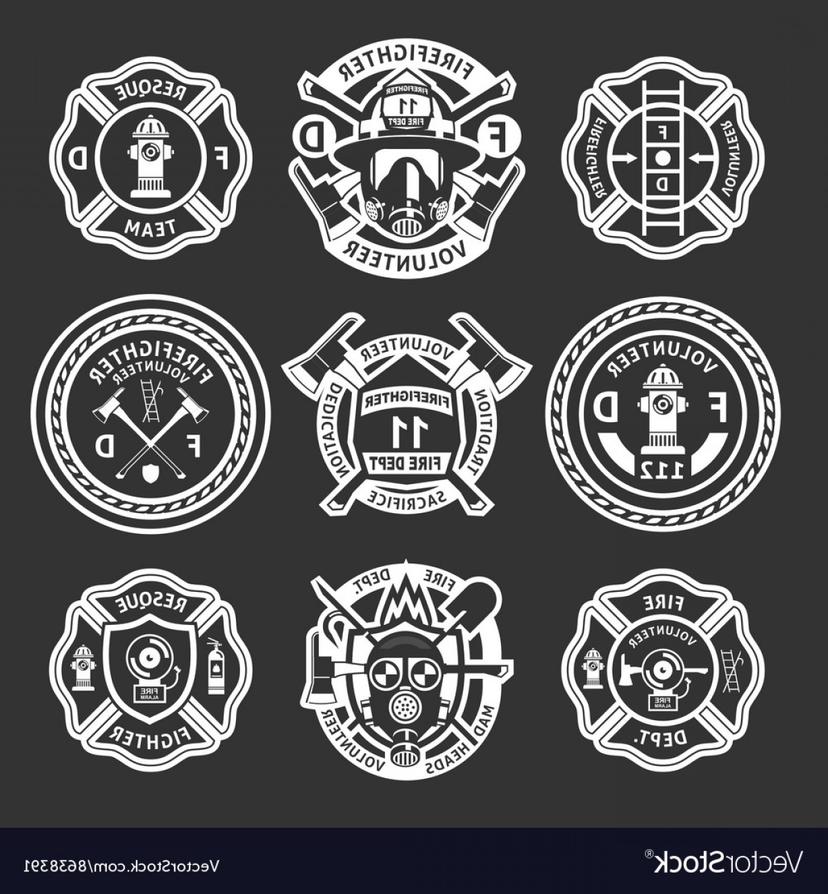 1200x1296 Fireman Crest Vector Catchsplace