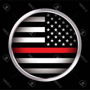 300x300 Photostock Vector Thin Red Line Firefighter Flag Vector Cqrecords