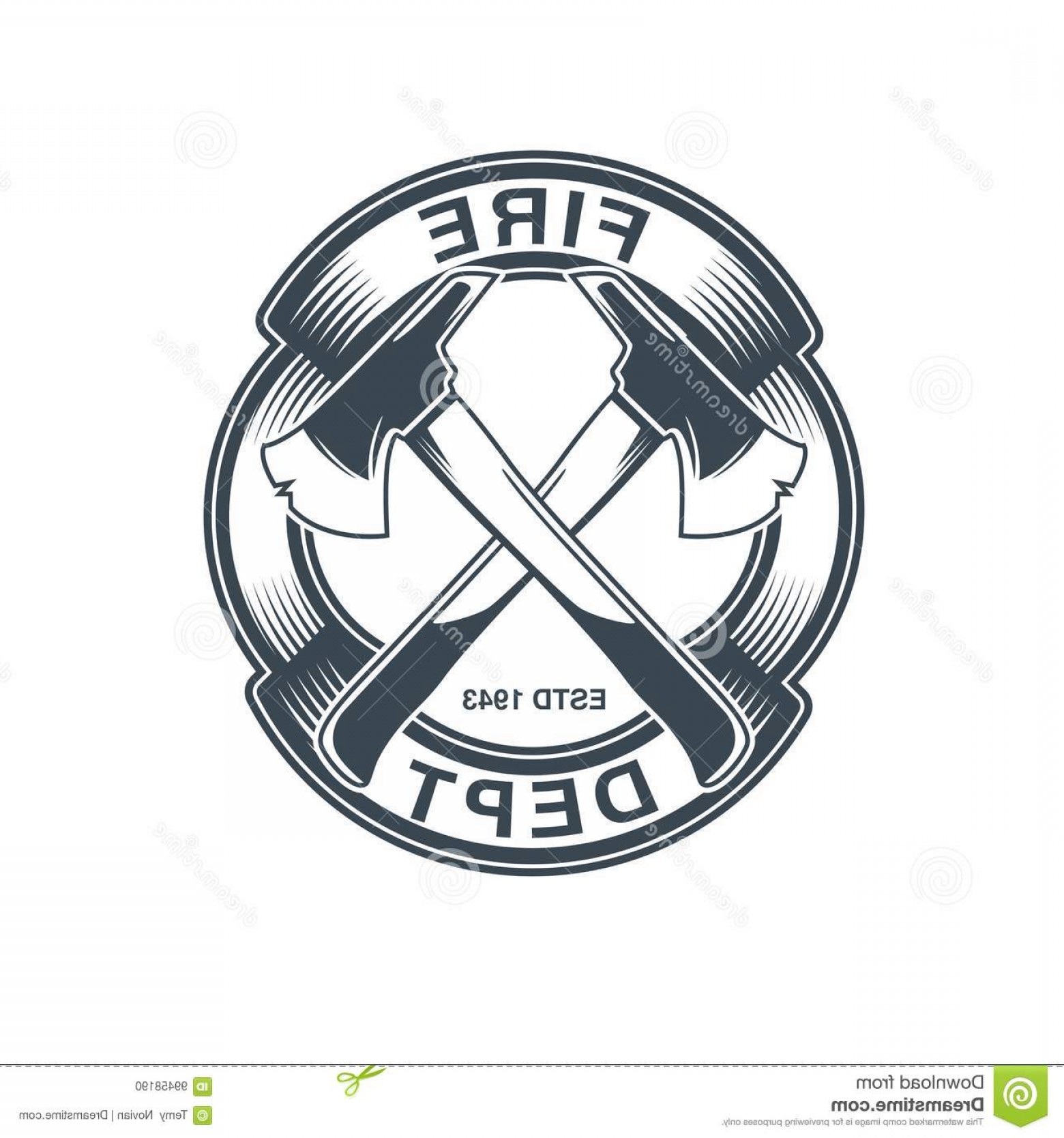 1560x1668 Stock Illustration Firefighters Vector Emblem Image