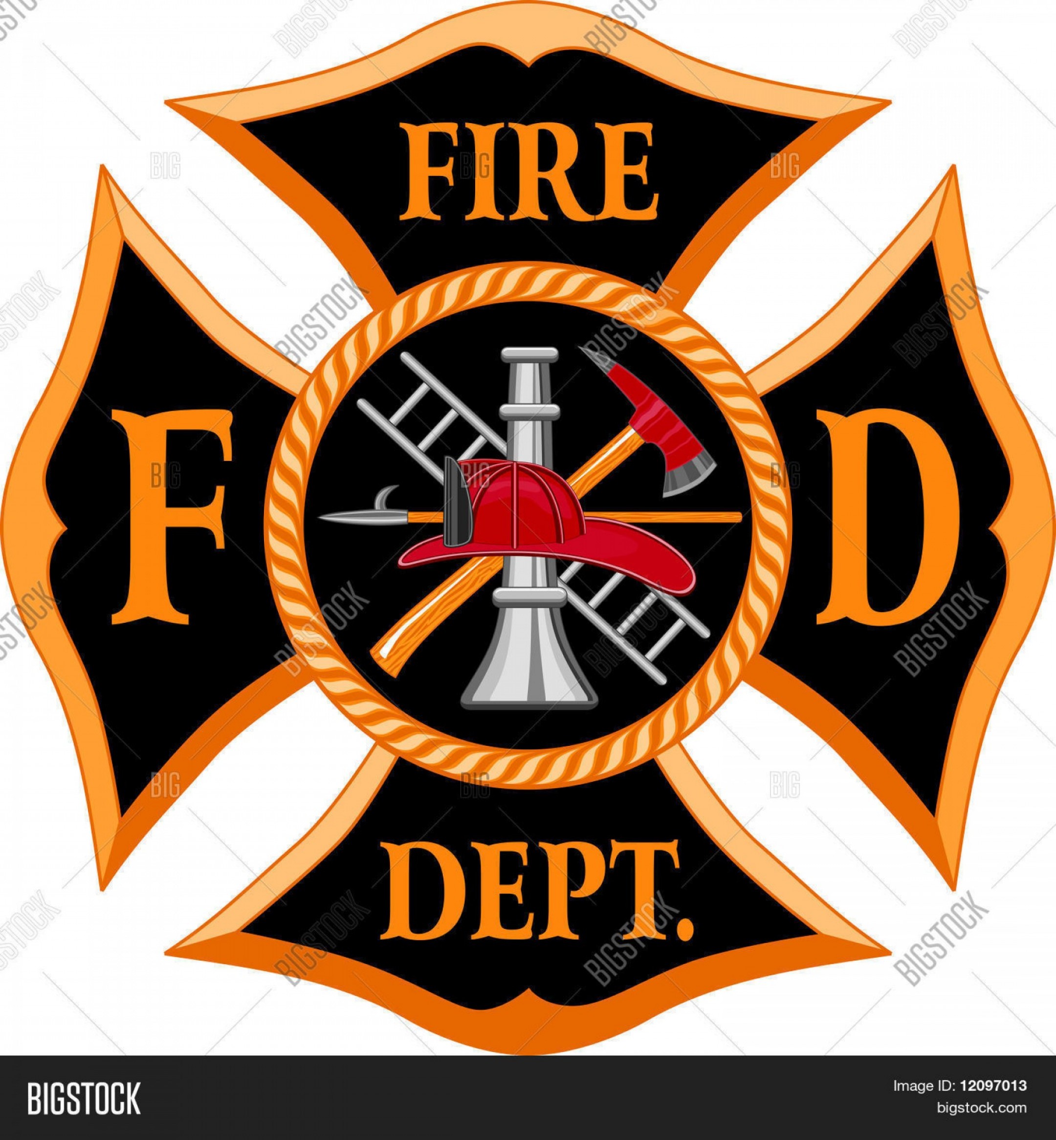 2160x2332 Stock Vector Fire Department Maltese Cross Symbol Soidergi