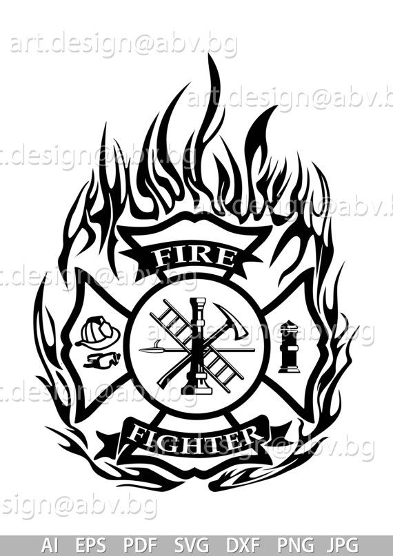 570x807 Vector Fire Fighter, Pdf, Png, Dxf, Download