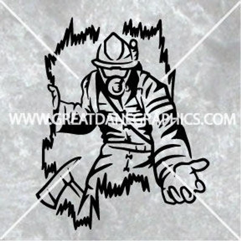 794x794 Firefighter Firefighter Vector Firefighter Design Etsy