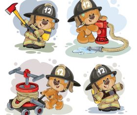 280x235 Firefighter Vector