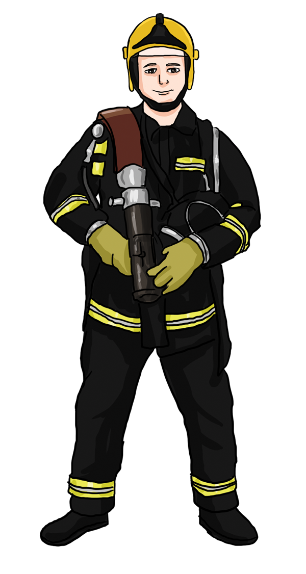 600x1126 Firefighter Clip Art Vector Free Clipart Images