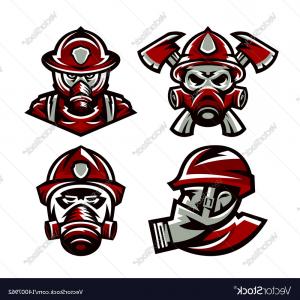 300x300 Firefighter Fireman With Water Hose Fighting Fire Vector Studiogrfx