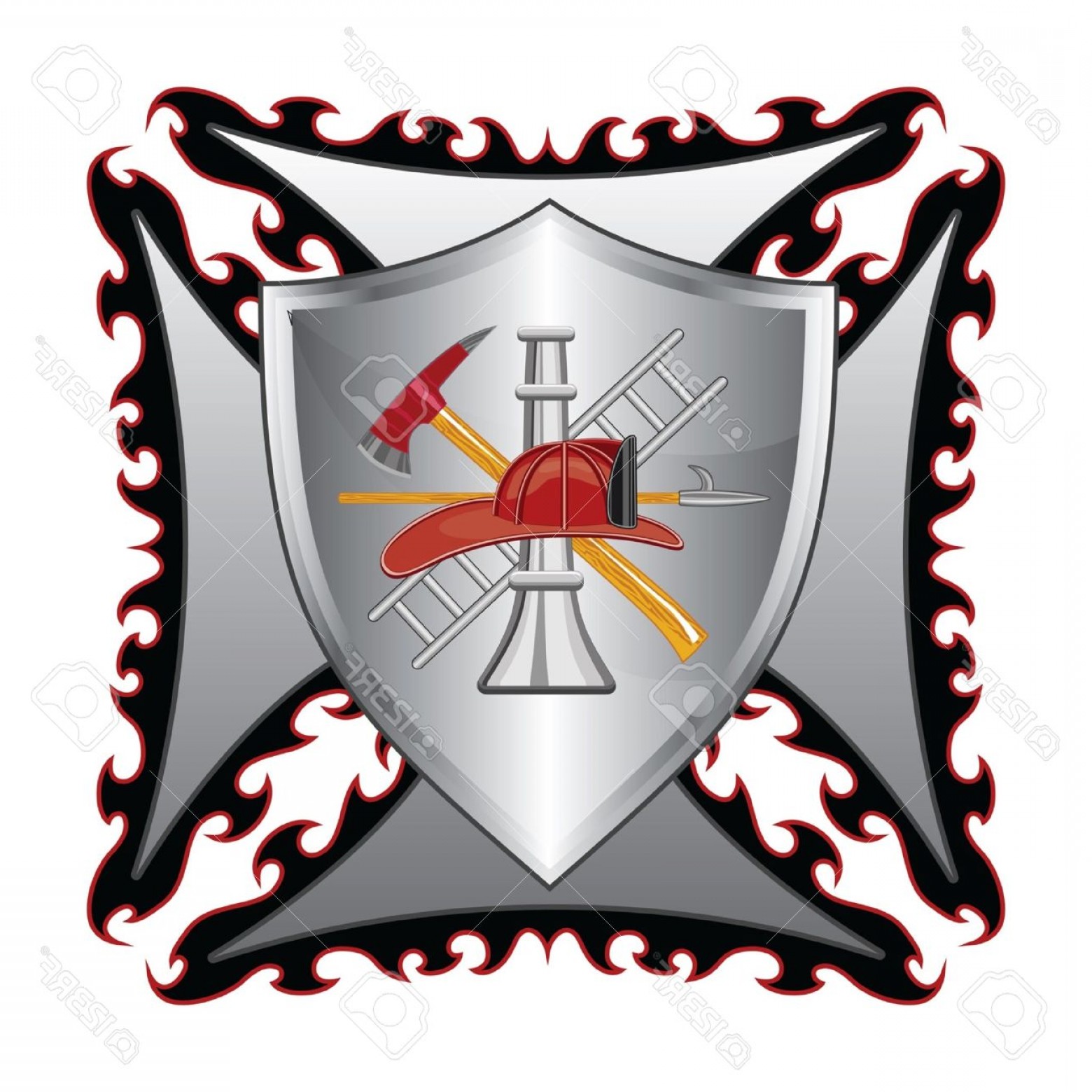 1560x1560 Fireman Crest Vector Catchsplace