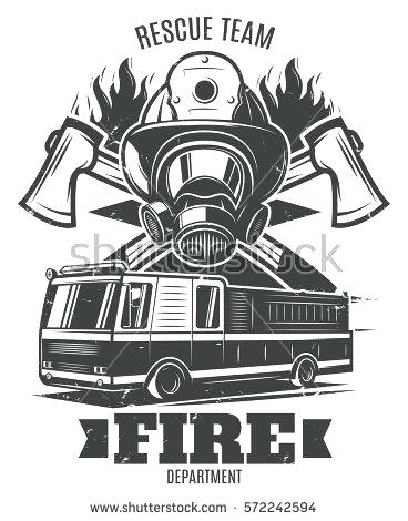 368x470 Red Firefighter Name Template Case Fire Department Logo Template