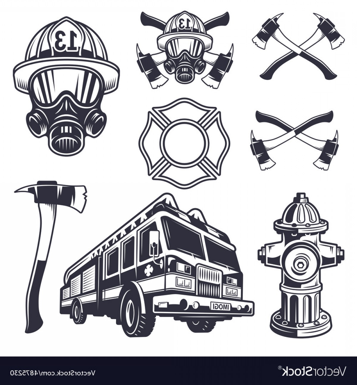 Firefighter Vector Logo at Vectorified.com | Collection of Firefighter ...