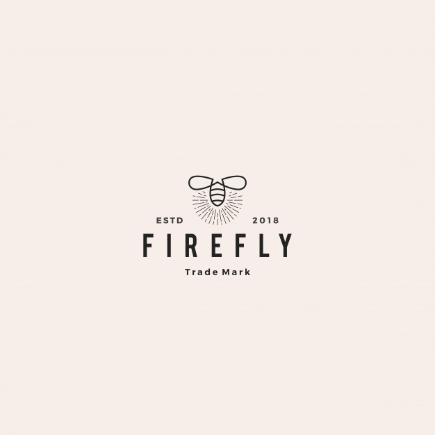 626x626 Firefly Logo Hipster Retro Vintage Vector Premium Download