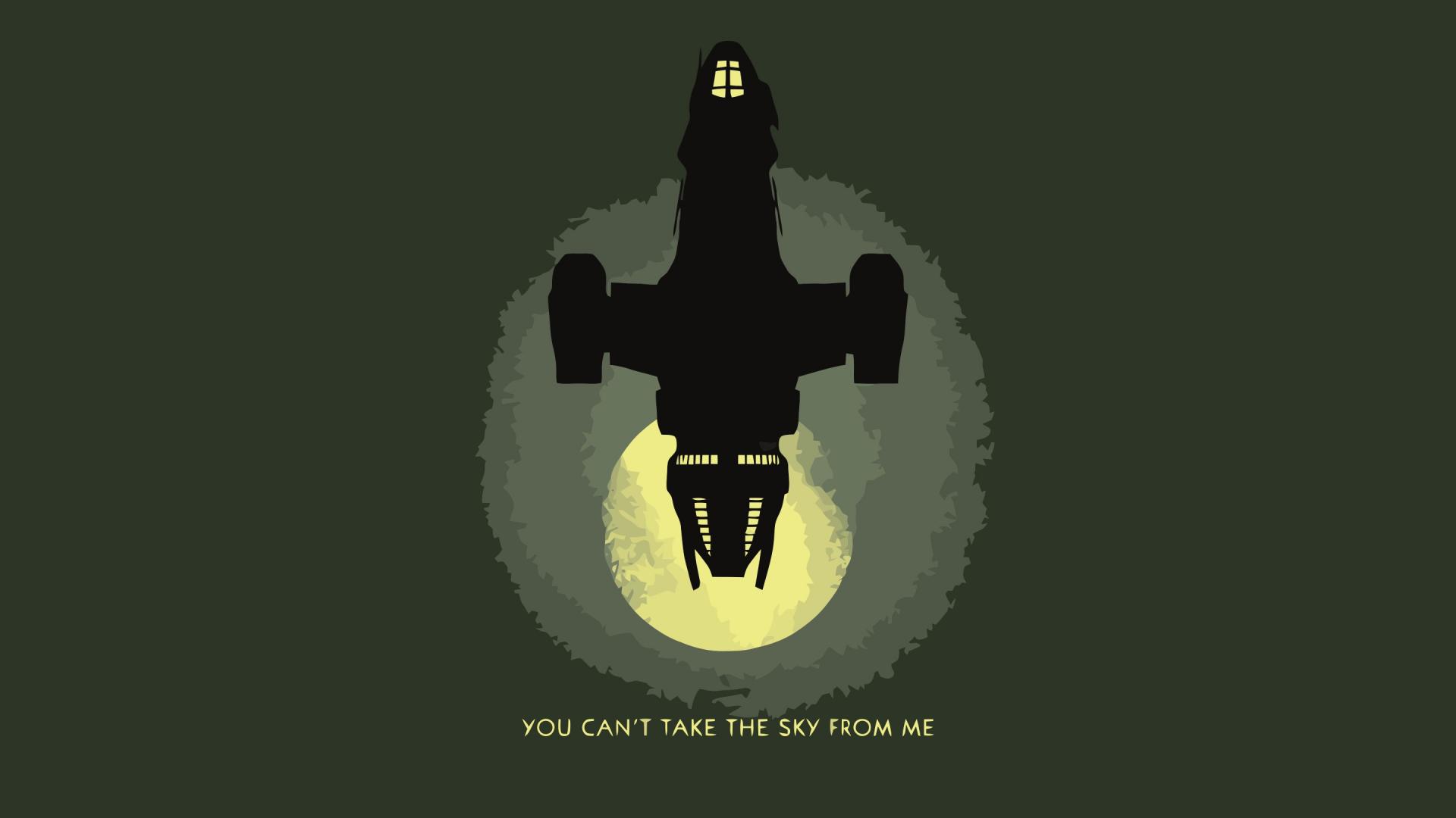 1920x1080 Green Serenity Outer Space Minimalistic Vector Firefly