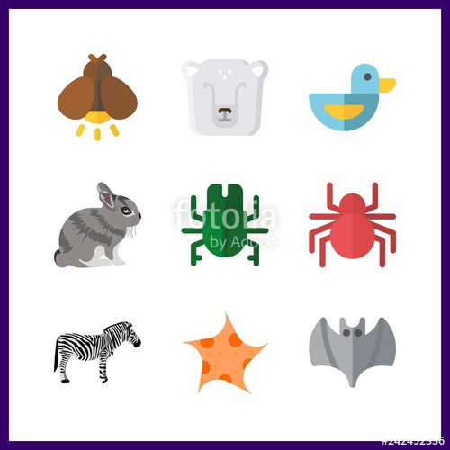 500x500 Wildlife Icon Vector Illustration Wildlife Set Firefly