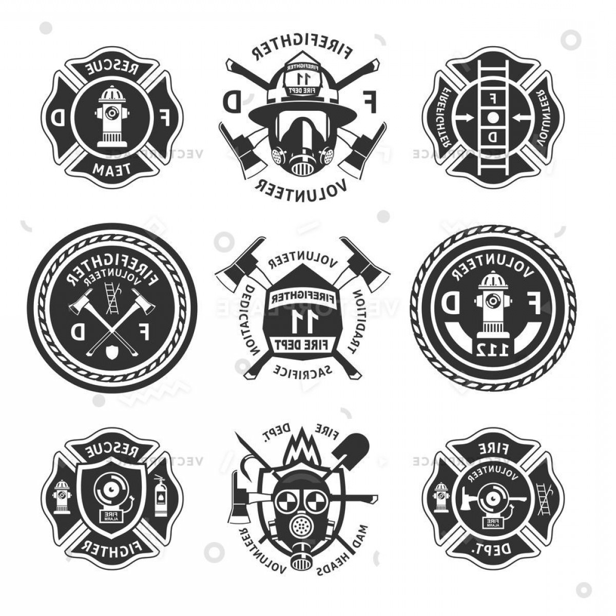 Fireman Badge Vector at Vectorified.com | Collection of Fireman Badge