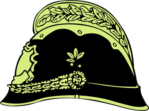 Old Fireman's Helmet Vector Illustration 500x371 Old Fireman's Helmet Vector Illustration