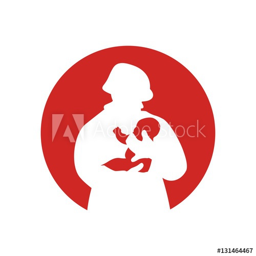 500x500 Fireman Logo Vector