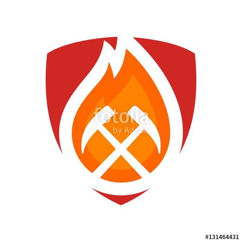 500x500 Fireman Logo Vector Stock Image And Royalty Free Vector