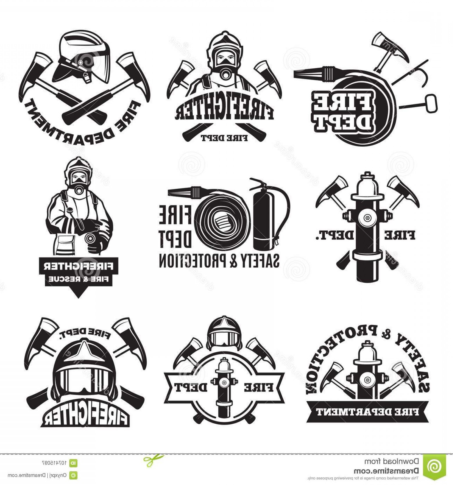 1560x1668 Fire Department Logo Vector Black White Lamaison