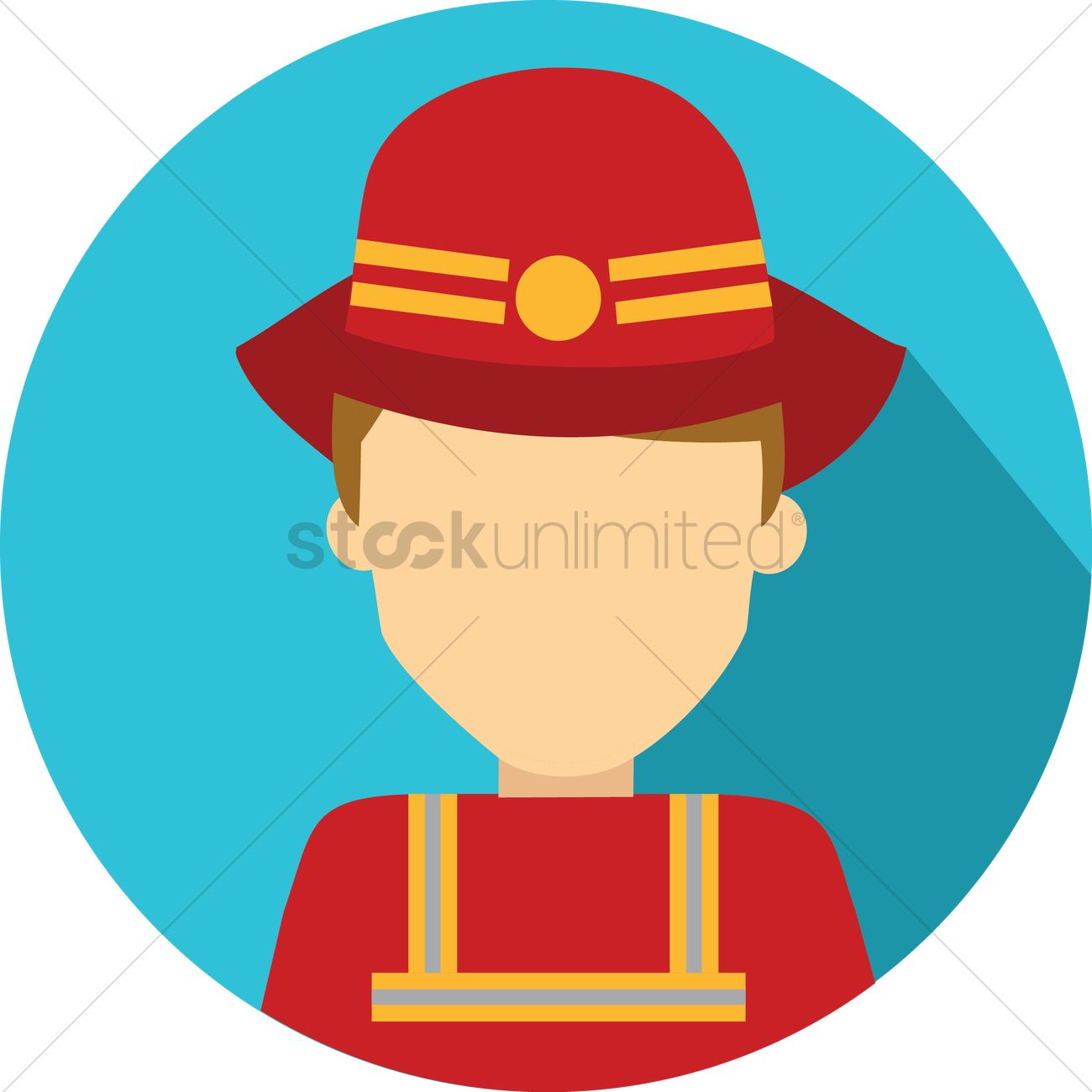 1300x1300 Fireman Vector Image