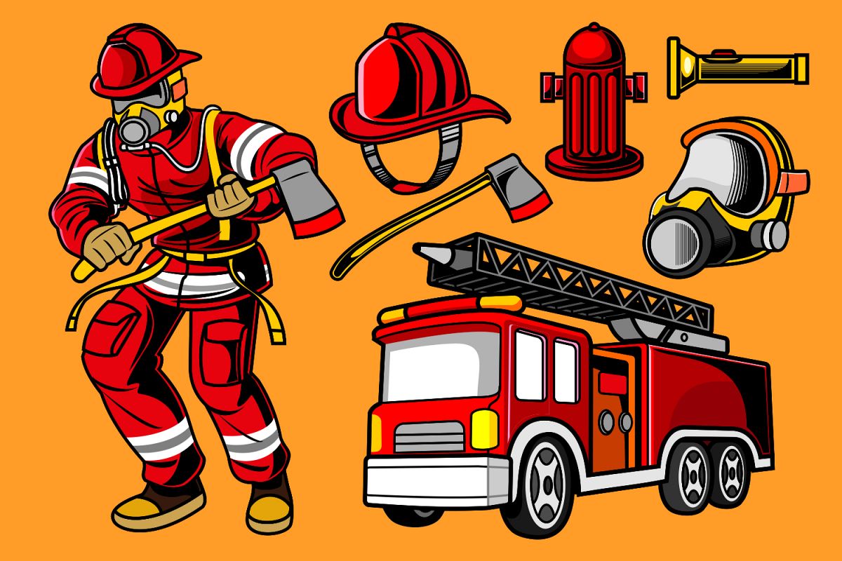 Fireman Vector at Vectorified.com | Collection of Fireman ...