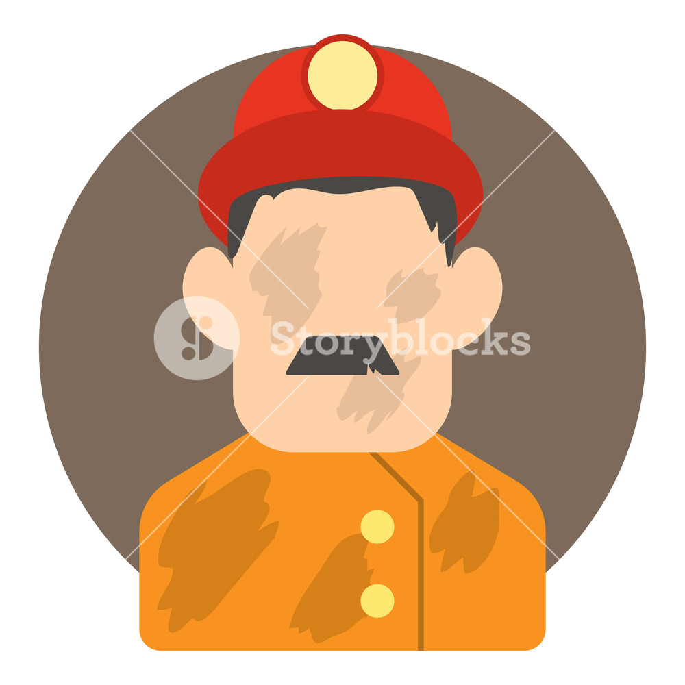 1000x1000 Fireman Icon Flat Illustration Of Fireman Vector Icon For Web