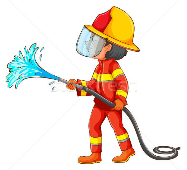 600x546 Fireman Vector Illustration Daniel Cole