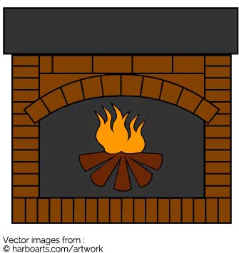 Fireplace Vector at Vectorified.com | Collection of Fireplace Vector ...