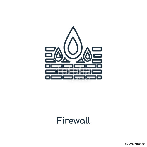 500x500 Firewall Icon Vector Stock Image And Royalty Free Vector