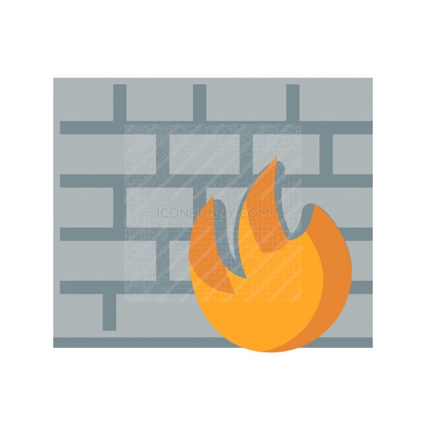600x600 Firewall Flat Multicolor Icon