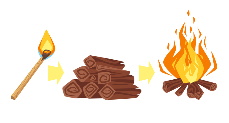 743x400 Firewood On Curated Vector Illustrations, Stock Royalty Free