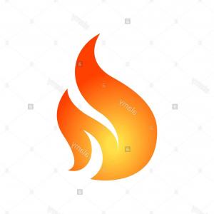 300x300 Photostock Vector Campfire With Firewood Vector Simple Fire Icon
