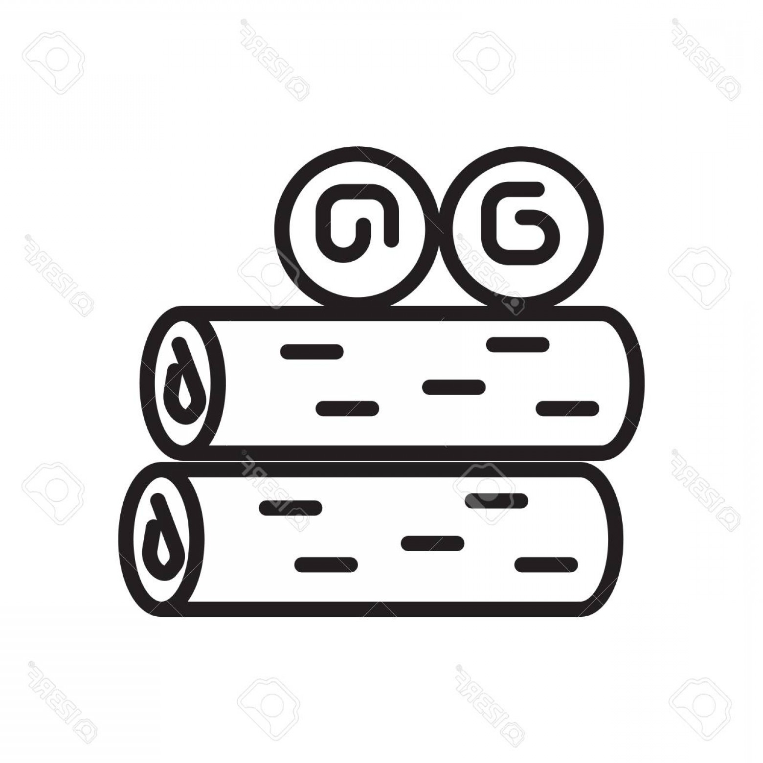 1560x1560 Photostock Vector Firewood Icon Vector Isolated On White