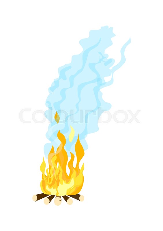 565x800 Sampfire With Firewood Vector Icon Stock Vector Colourbox