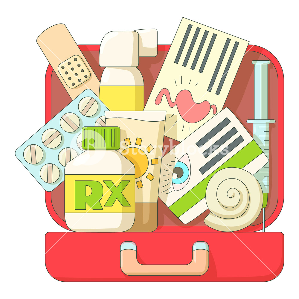 First Aid Kit Icons Set Flat Illustration Of First Aid Kit Vector 1000x1000 First Aid Kit Icons Set Flat Illustration Of First Aid Kit Vector